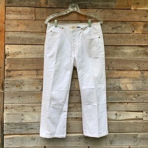 GAP White Denim Capri